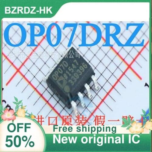 2-10PCS/lot OP07 OP07D OP07DR OP07DRZ SOP-8 New original IC