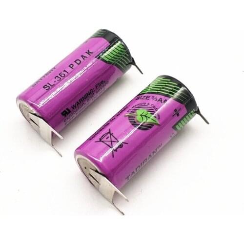 1pcs imported from Israel SL-361 PLC industrial control battery with 2/3AA welding foot 3.6V
