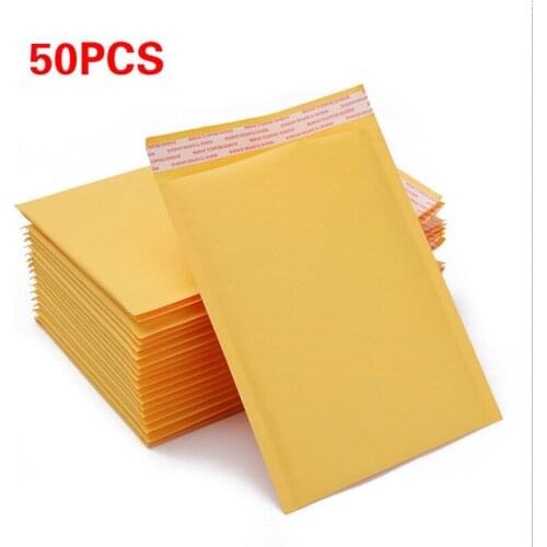 50pcs Kraft Paper Bags Food Tea Gift Bags Self Adhesive Seal Bag Party Wedding Supplies Wrapping Gift Takeout Eco-friendly Bag