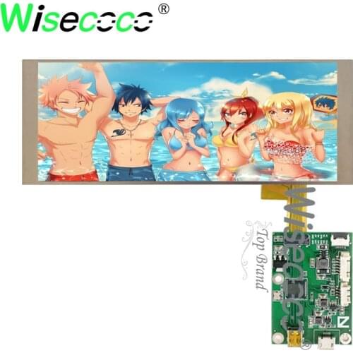 6.86 inch 1280x480 RGB long strip screen display with usb driver board for automotive display project