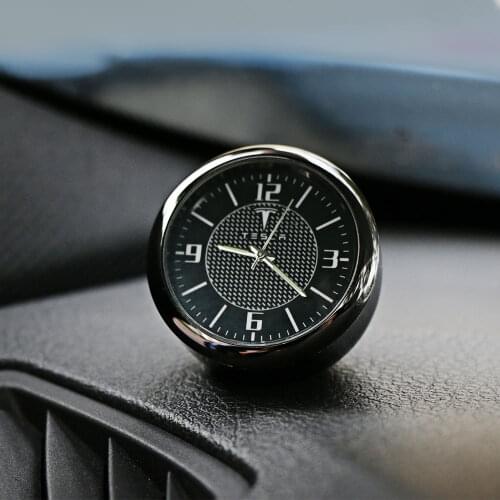 1set Car Dashboard Clock Watch Ornaments Outlet Clock Clip Car Styling Modification For Tesla Model 3 X S Universal Accessories