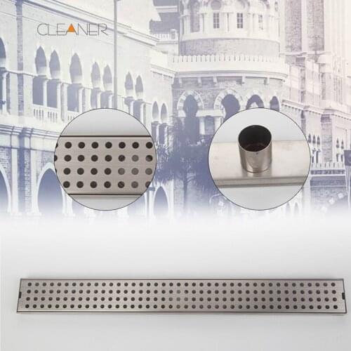 Free Shipping Drain 24-inch Linear Shower Drain Rectangle - Chrome Plated Stainless Common Floor Drain 5679