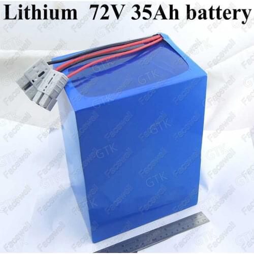 Brand cells 72v 35ah battery 72v lithium battery 80A BMS for electric bike 72v 3500w motor 5000w tricycle scooter motorcycle