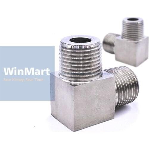 304 Stainless Steel 1/4" Male Elbow Pipe Fitting Water Gas Oil
