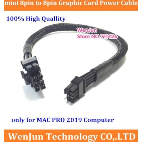 39cm Sleeved black High-end mini 8pin to 8pin PCI-E GPU video card power supply cable for MAC PRO 2019 computer