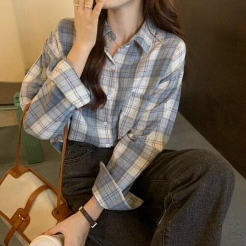 LISM Women's Plaid Shirts