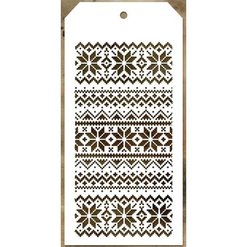 2021 New Label Tag Plastic Stencil For DIY Craft Making Lace Pattern Scrapbooking Background Greeting Card No Metal Cutting Dies