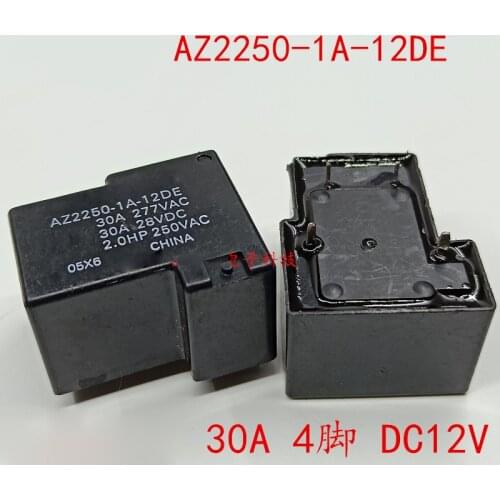 New 5pcs/lot AZ2250-1A-12DE 30A 4pin dc12v T90