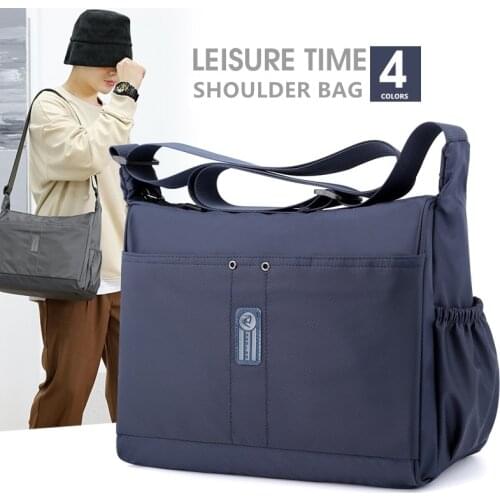Oxford Shoulder Leisure Totes Men Messenger Bags Strong Fabric Bags Water Resistant Crossbody Bags 2021 Large Brief Classic