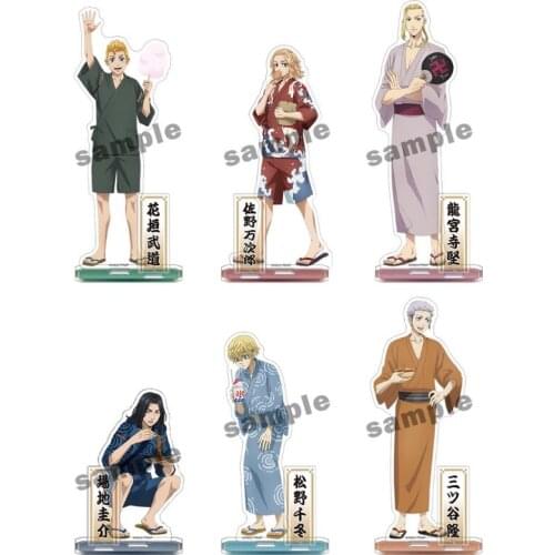 Anime Tokyo Revengers Sano Manjiro Hanagaki Takemichi Kimono Series Acrylic Stand Figure Model Plate Display Desk Decor Cartoon