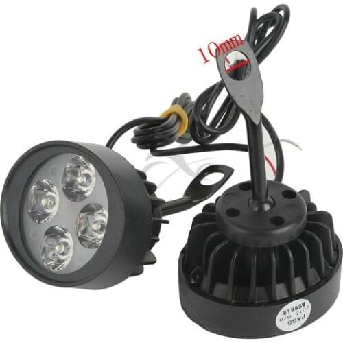 Super Bright Lights DC 12V 24V Motorcycle Head Light With 8 LED Bulb Running Driving Fog Head Spot Light Lamps Headlight