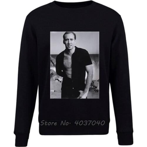 Nicolas Cage 1 Herren Hoodie Fashion Men Pullovers Sweatshirt Harajuku Streetwear