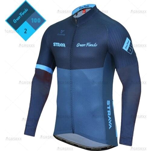 STRAVA Bicycle Jerseys Spring Cycling Shirts Anti-UV Long Sleeve MTB Mountain Bike Bicycle Wear Breathable Road Bike Clothing