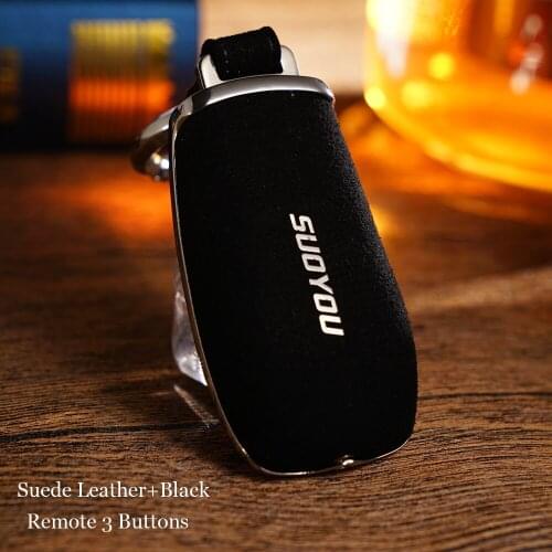 Smart 2&3 Buttons Car key case Set Fob For Mercedes Benz E Class E43 E200L E260 E300L E320 E400 E Class 2016-2018 Suede Leather