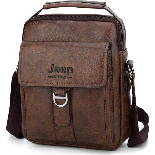 New Brand Bag Men Vintage Shoulder Bag For Man PU Leather Messenger Bag Casual Crossbody Bag Male Business Handbag For IPAD