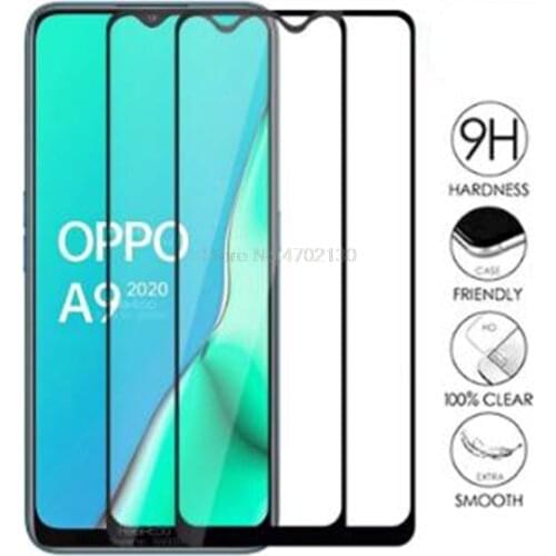 Full Cover Protective Glass For OPPO A5 A9 2020 Protective Tempered Glass For Oppo A11X Phone Screen Protector