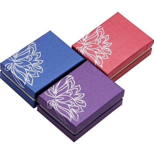 24PCS Gold lotus jewelry box jewelry box bangle bracelet pendant ring necklace jewelry jewelry gift box