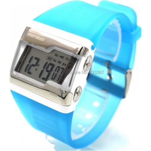 Women Sports Watch Digital Chronograph Girl Swim Watch Silicone Sports Waterproof 100m Multi Functional