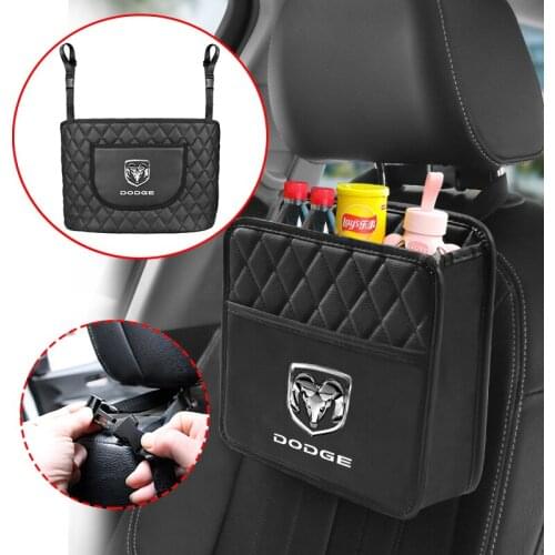 1Pcs Car Seat Back Organizer Storage Bag Accessories For Dodge Challenger Avenger SXT Caliber Nitro RAM 1500 Charger Caravan