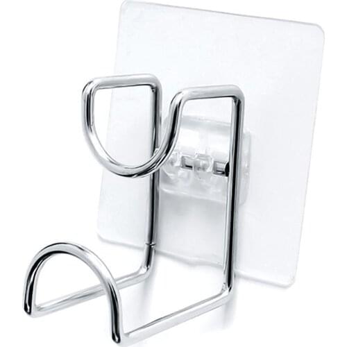 1Pcs Bathroom Kitchen Traceless Washbasin Save Space Organizer Wall Mount Hook Holder Adhesive Storage Rack