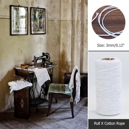 100m/roll Retro Natural Hemp Rope Jute Twine Burlap String Wrapping Cords Thread Tying Thread Macrame Cord Rope