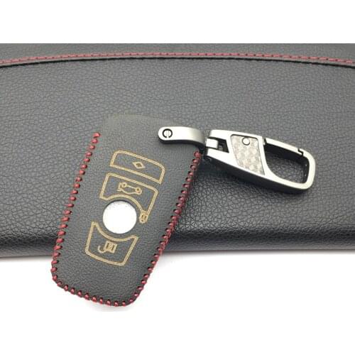 100% Genuine Leather Car Remote Key Fob Shell Cover Case For BMW M1 M2 M3 F05 F10 F20 F30 335 328 535 650 740 Skin Protector