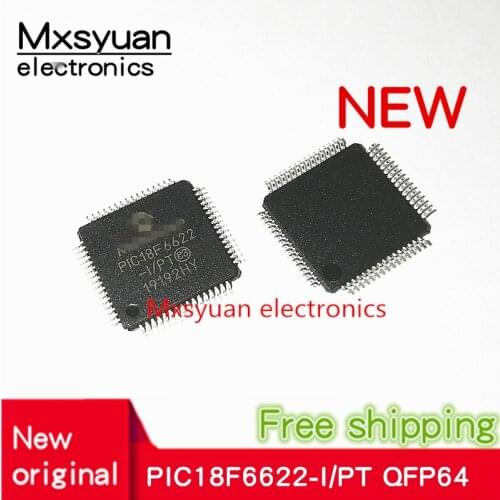 2pcs~10pcs/LOT PIC18F6622-I/PT PIC18F6622 QFP64 New original In stock