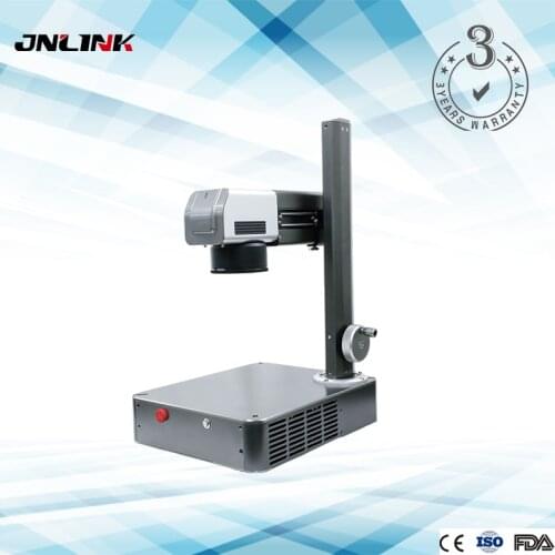 Produce 20W Portable Mini Fiber Laser Marking Machine for Metal with rotary axis