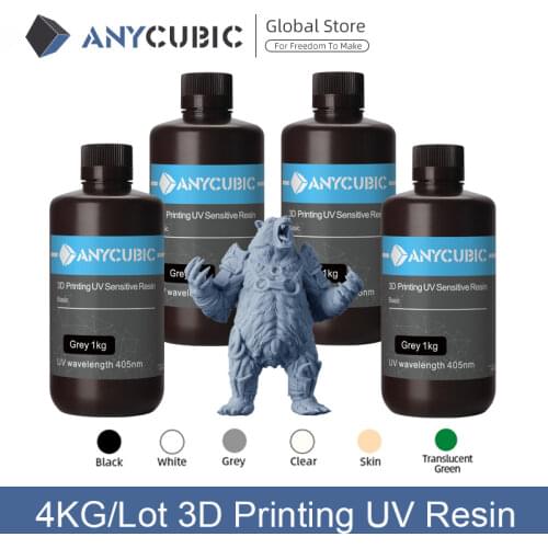 ANYCUBIC 3d Printer UV Resin 405nm SLA For Photon Mono X Photon S LCD 3D Printer 1KG/500G Liquid 3D Printing Material
