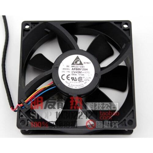 AFB0912SH 12V 1.00A 9025 9CM4 line PWM motherboard fan server
