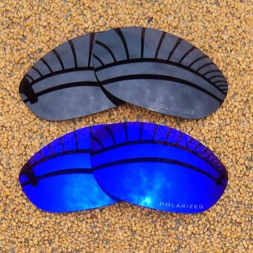 Black & Purple Mirrored Polarized Replacement Lenses for Monster Dog Frame 100% UVA & UVB