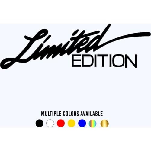 CK20834# Die-Cut Vinyl Decal Limited Edition V3 Car Sticker Waterproof Auto Decors on Bumper Window Laptop