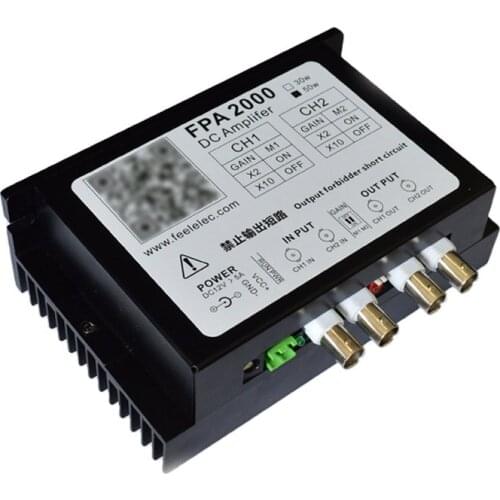 FPA2000-50W Dual Channel DC Amplifier Drive Coil Vibrator High Power Amplifier Signal Generator