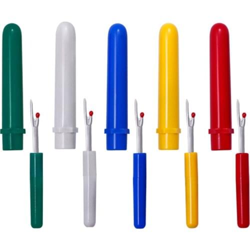 Imzay 5PCS Seam Ripper Sewing Tools Sharp Stitches Removed Tool Safe Plastic Handle Craft Thread Sewing Machine Accessories