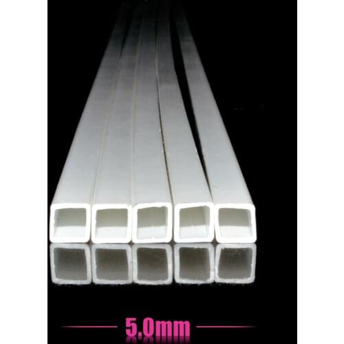 Model making 5.0*5.0mm Square tube ABS Plastic pipe JYG-5.0 50cm length