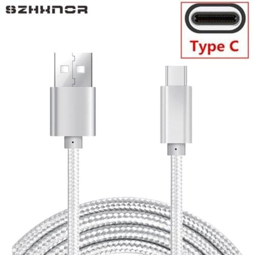 USB Type C Fast Charging usb nylon braid cord for Xiaomi mi a1 5/5s Huawei p10 p20 mate 10 lite pro axon 7 nubia z11/mini s lg