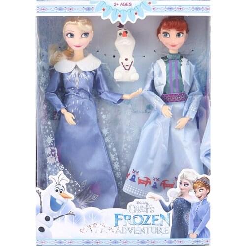 3pcs/set Frozen 2 Elsa Anna Olaf Princess collection action figure Hot Toys Model Dolls Christmas New Year Gift for Children