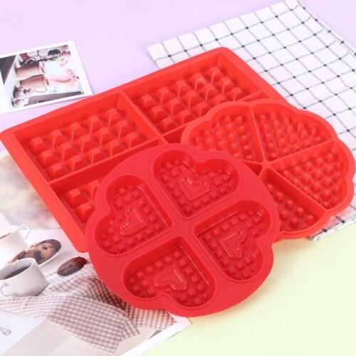 Kitchen Waffle Mold Non-stick Cake Mould Makers Silicone Bakeware
