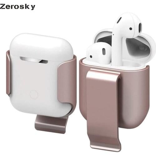 Earphone Case For Apple AirPods 2 Case Skin Cover Pocket Holder Protector for AirPods Wireless Earphone Charging Box Case Waist