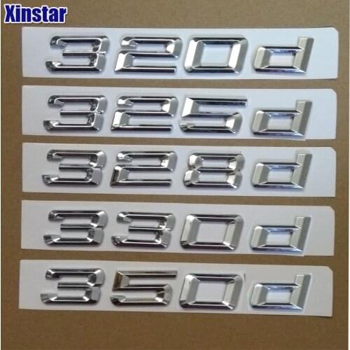 New M car badge 316d 318d 320d 325d 328d 330d 335d 350d car rear Emblem sticker for BMW M 3 series E90 E46 E91 E92 E30 F30
