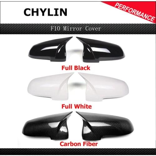 One Pair Carbon Mirror Cap For BMW F10 F11 F18 F07 F12 F13 F06 F01 F02 F03 F04 LCL 2014-IN Gloss Black Mirror Cover