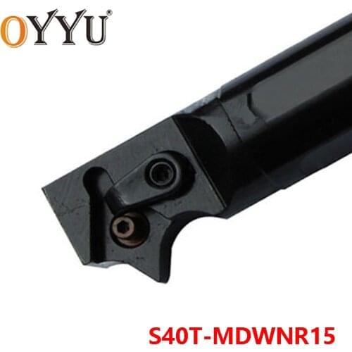 OYYU S40T-MDWNR15 40mm MDWNR Carbide Inserts for Holder Lathe Cutter CNC Shank Turning Tool Boring Bar