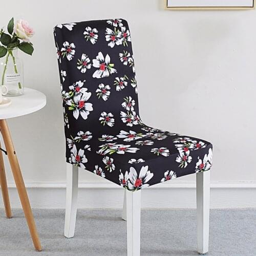 European Style Flower Home Simple Universal Seat Cover Stretch Spandex Hotel Restaurant Wedding Party Meeting Chair Cover