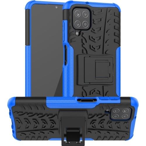 For Samsung A12 Rugged Armor Case for Samsung Galaxy A12 Shockproof Hard Silicone Protective Case Cover for Samsung A 12