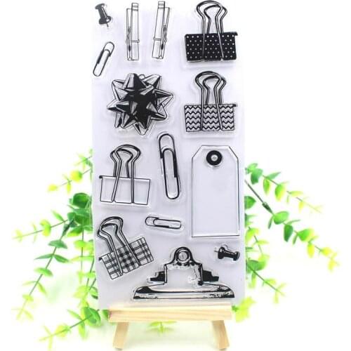Book Clip Transparent Clear Silicone Stamps for DIY Scrapbooking/Card Making/Kids Christmas Fun Decoration Supplies
