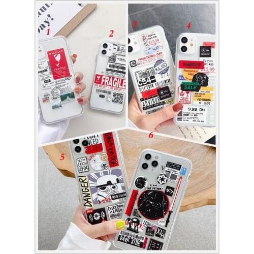 Transparent painted phone case Fro Note 8 Pro POCO X3 POCO M3 Xiaomi Redmi NOTE 9 Pro 9S 6A 7A 9A TPU Silicone INS Phone Case