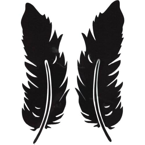 Various size Flying Feather car decal styling sticker Reflective vinyl car sticker,motorcycle sticker