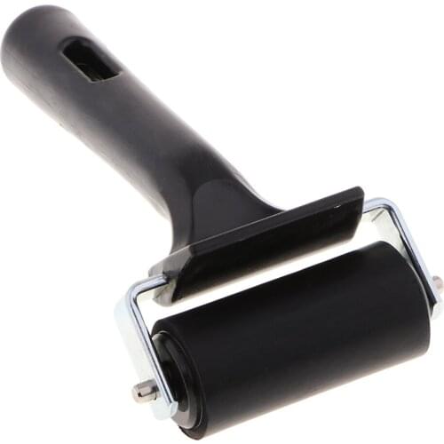 Rubber Brayer Roller, 5.71 x 2.36inch, for Printmaking Crafts Projects with Plastic Handle Art Craft Tool
