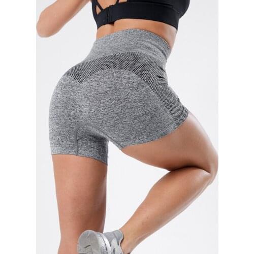 SALSPOR Yoga Sports Shorts Women High Waist Push Up Yoga Shorts Fitness Workout Seamless Energy Girl Shorts