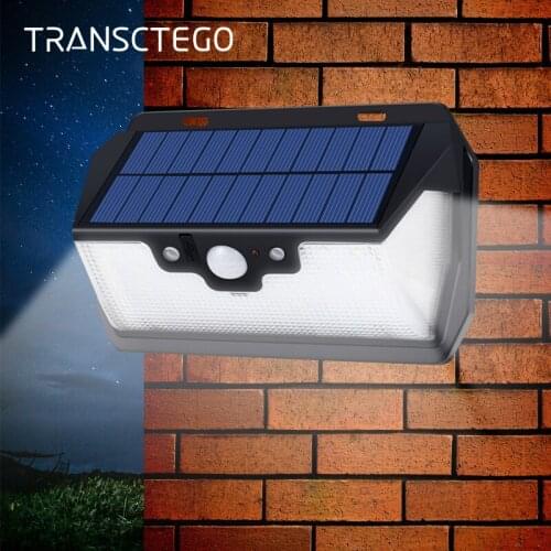 Solar Light 53 LED Wall Lamps Motion Sensor Outdoor Waterproof Remote Garden Spotlight Path Street Wide Angle Solar Lamp Bulb